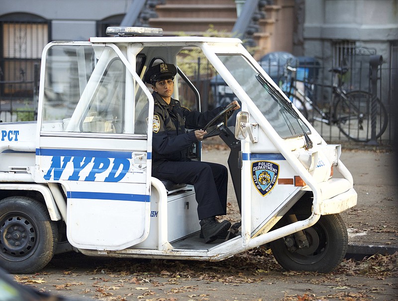 Despite what you may have heard, Officer Slater (Sunita Mani) isn’t really a “fascist.” Like every other character in “The Outside Story” she turns out to be a pretty nice person.