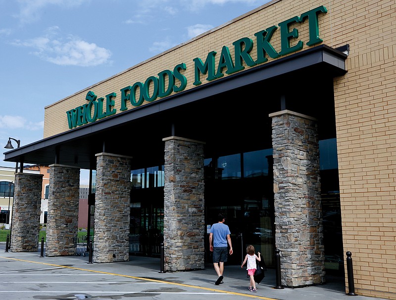 Amazon saw a decrease in store sales, mostly at its Whole Foods grocery chain, in the first three months of this year compared with last year.
(AP)