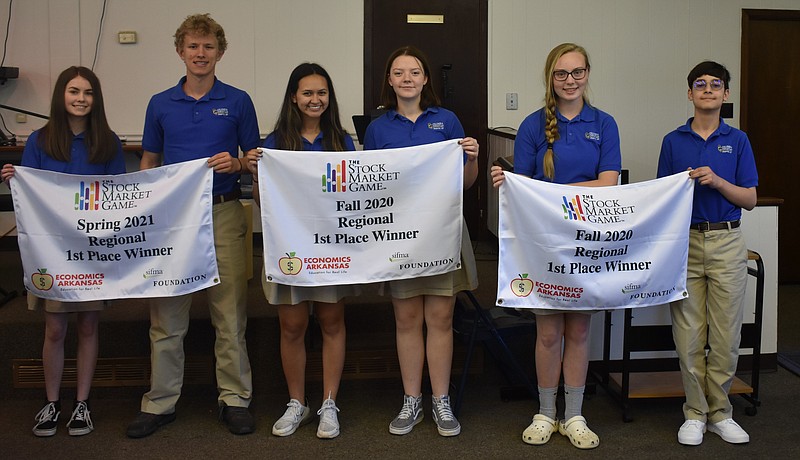 (From left) Elizabeth Attebery, Conner Burley, Eliana Curtis, Victoria Allison, Emily Fields and Martinos Christodoulides.