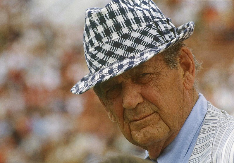 Paul "Bear" Bryant, the longtime head football coach at the University of Alabama, is shown in this undated file photo. (AP file photo)