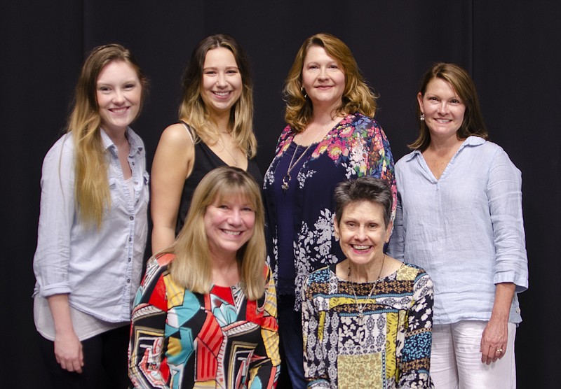 The South Arkansas Arts Center has announced the cast of its upcoming production of “Steel Magnolias.” Pictured from left to right standing in the back row are Kaila Emery, Lainey Walthall, Abby Cate and Haley Phillips. From left to right seated in the front row are Elva Melillo and Debbie Strickland. (Contributed)