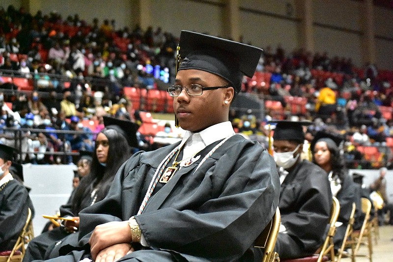 The Pine Bluff Convention Center arena was lined with supporters of 155 graduates of Watson Chapel High School.
(Pine Bluff Commercial/I.C. Murrell)