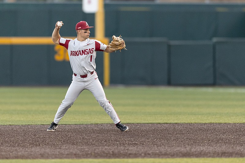 Robert Moore hit a two-run home run in the second inning and also brought in Brady Slavens for the go-ahead run with a sacrifice fly in the eighth inning to lead the No. 1 Razorbacks to a 6-5 victory over No. 5 Tennessee on Friday.
(Photo courtesy University of Tennessee Athletics)