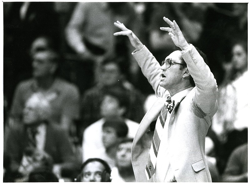 Former University of Arkansas coach Eddie Sutton, who took the Razorbacks to the Final Four in 1978, is one of three members of the 2020 class who will be enshrined posthumously in the Basketball Hall of Fame today.
(Arkansas Democrat-Gazette file photo)