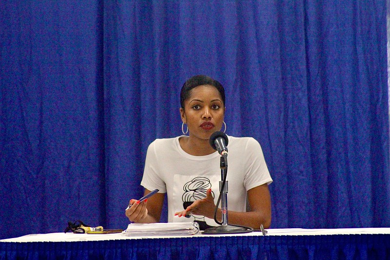 City Council member and Public Safety Committee member Joni Alexander invited department heads to speak to give citizens a better understanding of the departments’ dayto-day operations. 
(Pine Bluff Commercial/Eplunus Colvin)