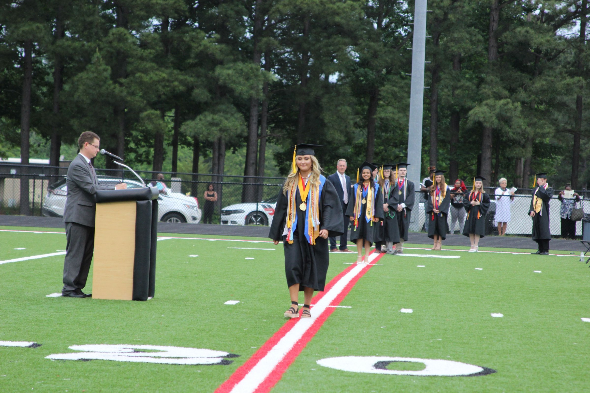 White Hall’s new graduates cross the stage