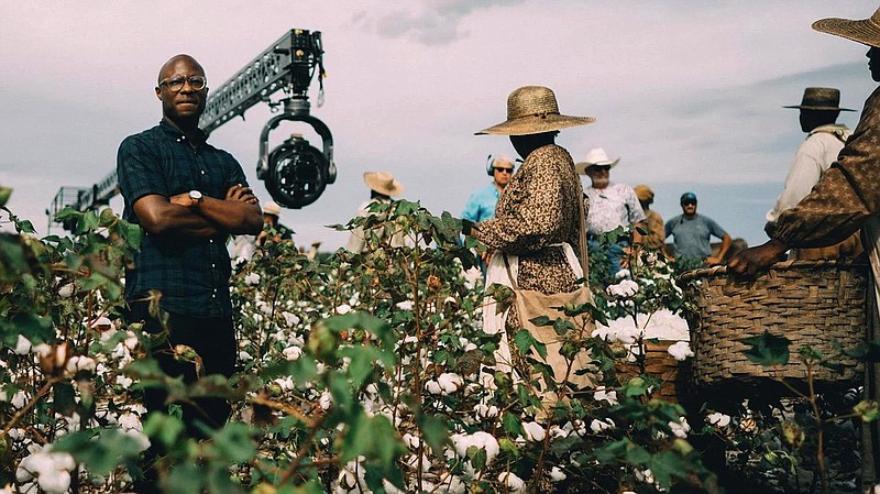 Barry Jenkins directs on the set of his 10-part miniseries for Amazon Prime, “The Underground Railroad.”