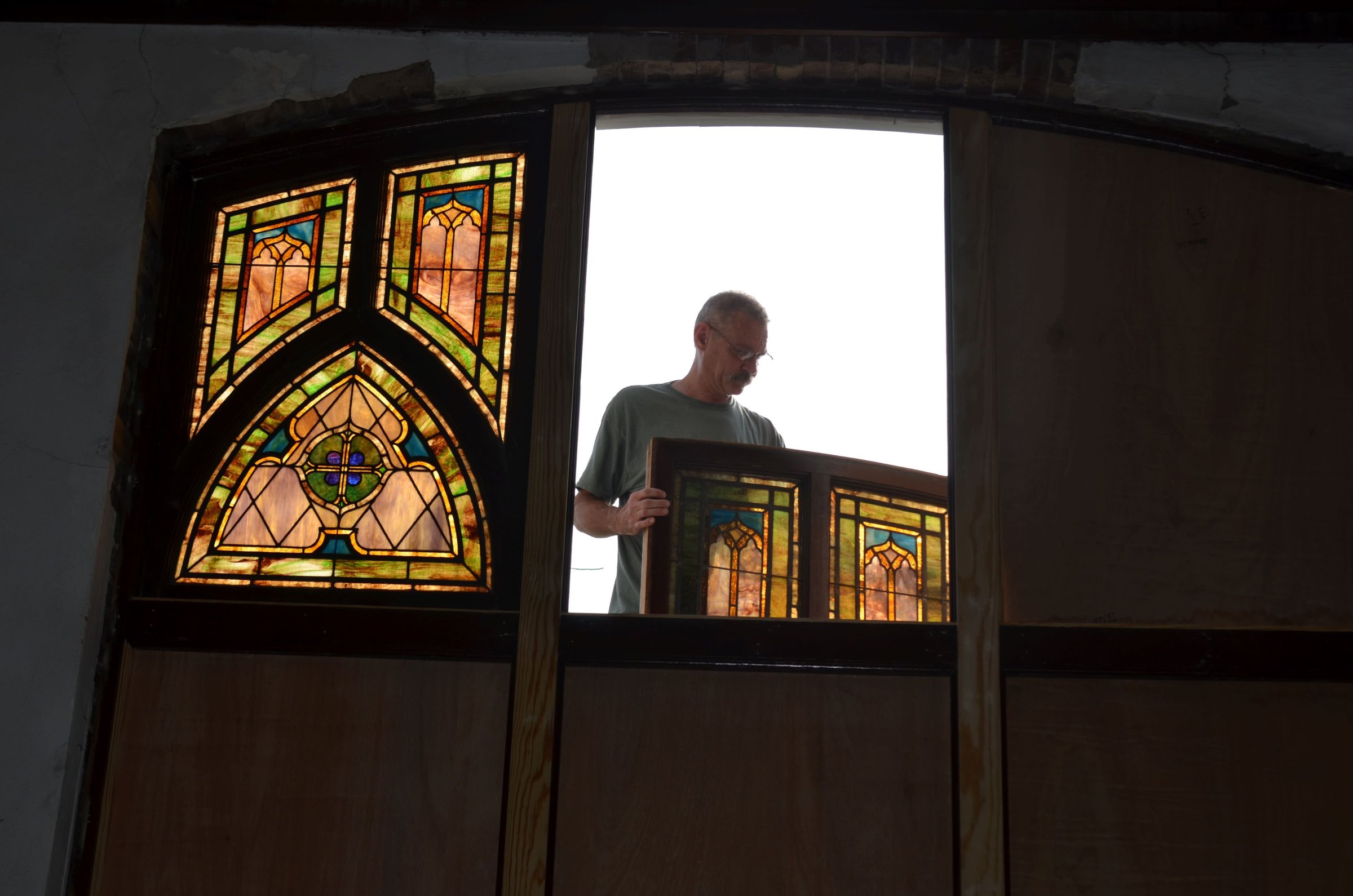 Church-site restoration proceeds