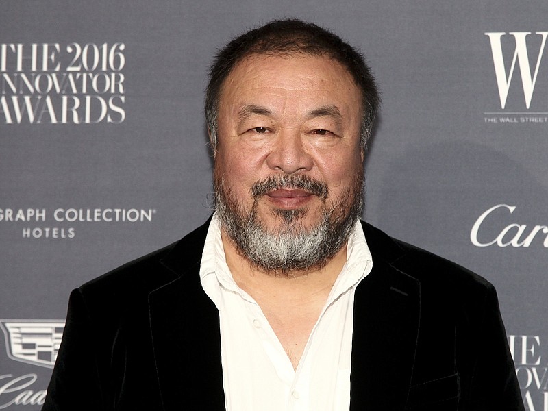 Ai Weiwei attends the WSJ Magazine Innovator Awards at The Museum of Modern Art on Wednesday, Nov. 2, 2016, in New York. (Photo by Andy Kropa/Invision/AP)