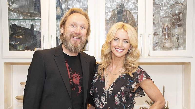 Husband and wife duo Greg Hale and Mica Strother are the co-chairmen of STILL Serving Up Solutions, a June 17 virtual fundraising event benefiting the Arkansas Hunger Relief Alliance. (Arkansas Democrat-Gazette/Cary Jenkins)