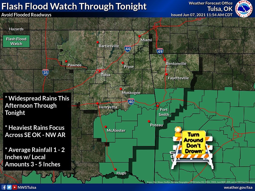 Parts of Arkansas to get up to 5 more inches of rain; forecasters warn ...