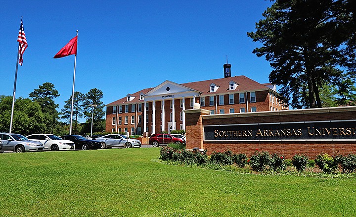 The Southern Arkansas University campus in Magnolia is shown in this undated file photo.