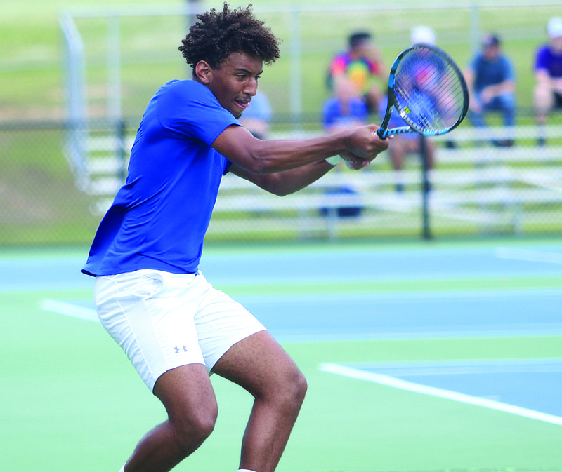 SAU junior Sander Jans of the Netherlands and sophomore Sofiane Bah of France were named Intercollegiate Tennis Association All-Americans for their play on the court this season. (SAU Sports)