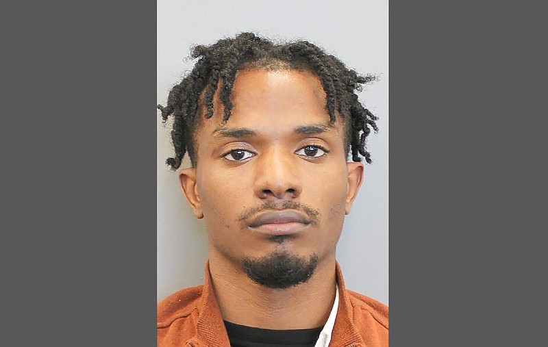 Nicholas Thomas is shown in this undated photo provided by the Houston Police Department. Thomas has been charged with capital murder in the April 4, 2021, shooting of Miguel Vasquez as Vasquez and his daughter were walking to their car after leaving a Dave & Buster's restaurant. (Houston Police Department via AP)