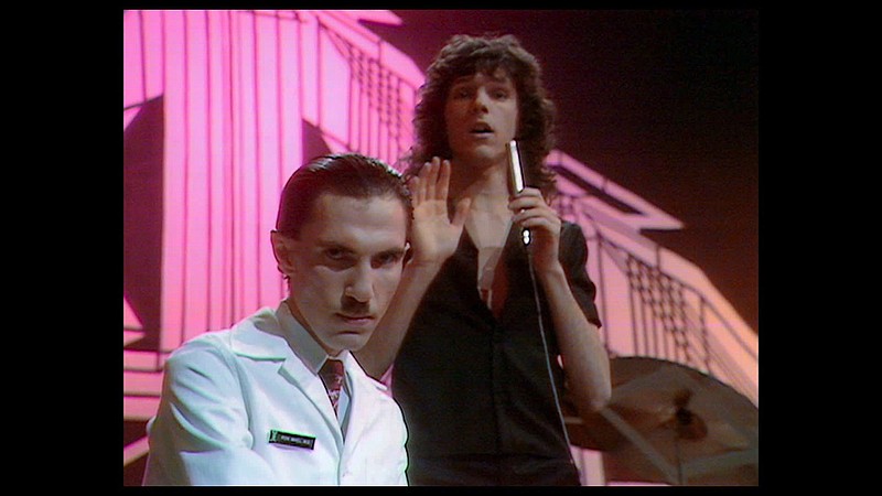 Brothers Ron (left) and Russell Mael and their influential cult band Sparks are the subject of Edgar Wright’s fanboy documentary “The Sparks Brothers.”