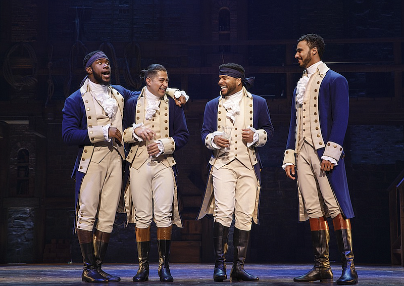 The "Hamilton" tour, held up by the covid-19 pandemic that wiped out Celebrity Attractions' 2020-21 season, will finally make it to Little Rock's Robinson Center Performance Hall Feb. 8-20. (Special to the Democrat-Gazette)