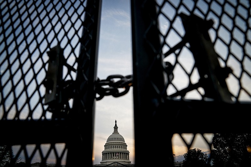 Some lawmakers are calling for the U.S. Capitol, beset by the pandemic and the Jan. 6 insurrection, to reopen to the public.
(The New York Times/Erin Schaff)