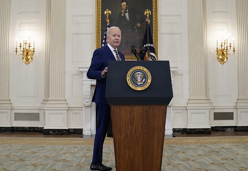 Noting the 300 million-shots mark as “an important milestone,” President Joe Biden said Friday at the White House, that “it just didn’t happen on its own or by chance.”
(AP/Evan Vucci)