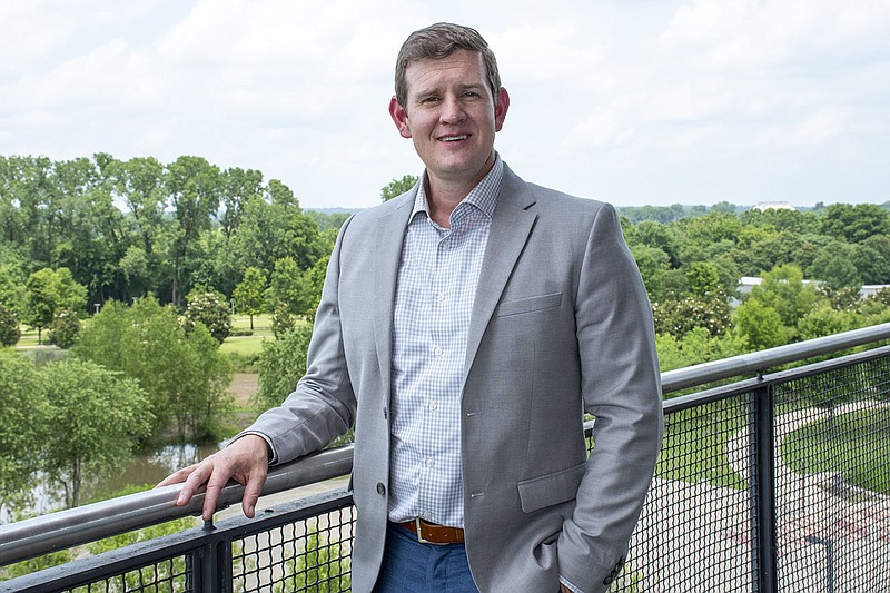 Jonathan Rushing began volunteering for Junior Achievement of Arkansas about five years ago. He says he has been surprised how quickly young children pick up on topics like managing money, planning for careers and entrepreneurship.
(Arkansas Democrat-Gazette/Cary Jenkins)