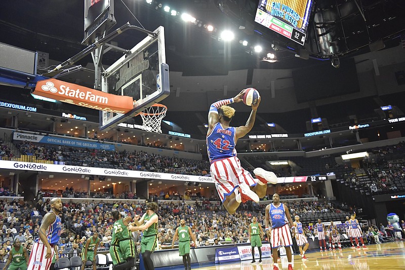The Harlem Globetrotters bring their "Spread Game" tour Aug. 1 to North Little Rock's Simmons Bank Arena. (Democrat-Gazette file photo/Brett Meister)