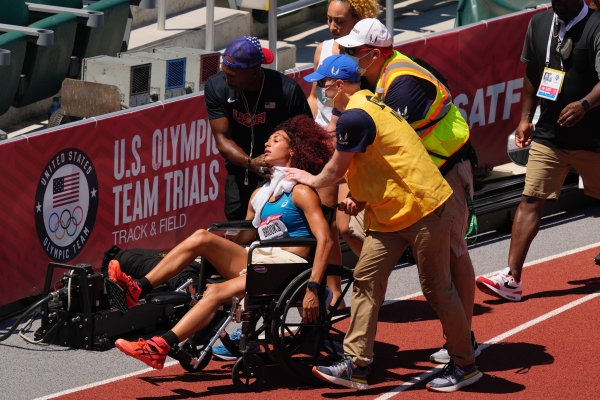 Track Field Sport Sport Grey Arch Tee Taliyah Booker