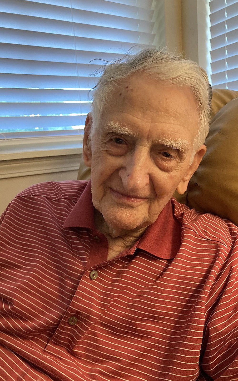 Col. George Mobbs, 101, retired from the U.S. Air Force in 1966. He opened an accounting firm serving small businesses in Central Arkansas. “I was very fortunate to have a good family,” he says. “That’s very important now.”
(Special to the Democrat-Gazette)