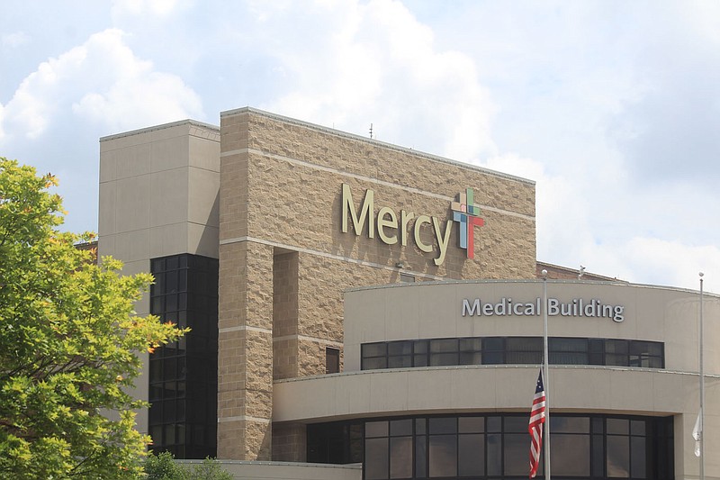 The outside of Mercy Fort Smith, 7301 Rogers Ave., is seen Wednesday, June 30, 2021.