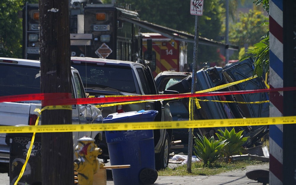 Illegal fireworks explode in South Los Angeles