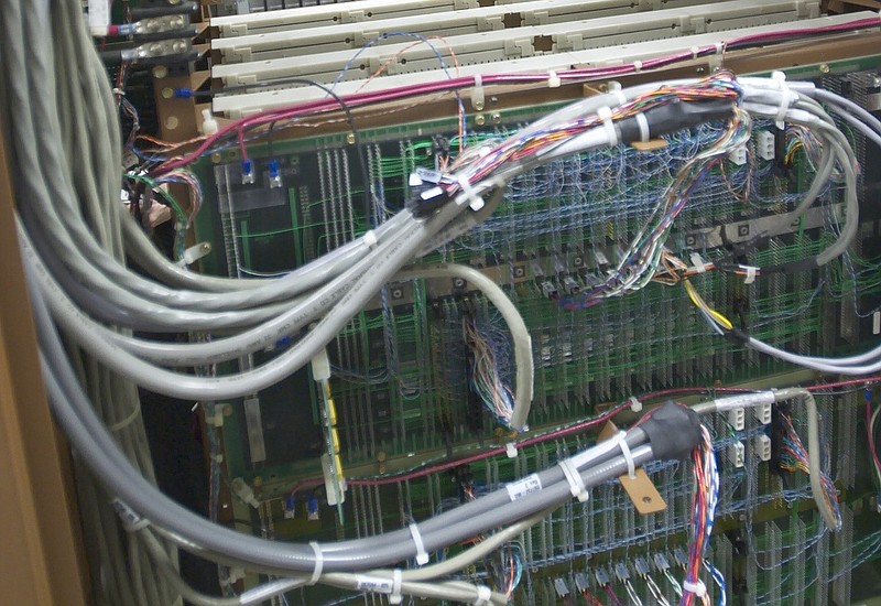 Some of the electronics in a switching station that provides phone and internet service to rural customers are shown in this May 2003 file photo. (AP/Nati Harnik)