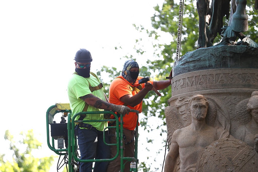 Confederate statues removed The Arkansas DemocratGazette Arkansas