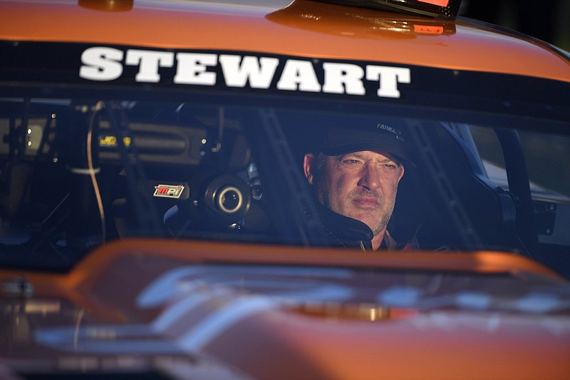 Tony Stewart helped create the Superstar Racing Experience along with NASCAR Hall of Famer Ray Evernham. The SRX’s inaugural schedule concludes today in Nashville, Tenn.
(AP/Jessica Hill)