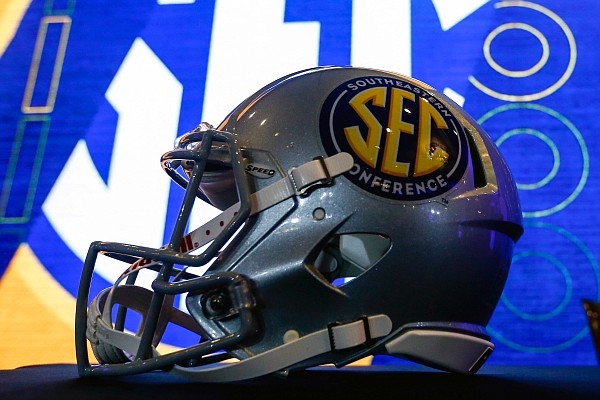 SEC helmet featured at SEC Media days