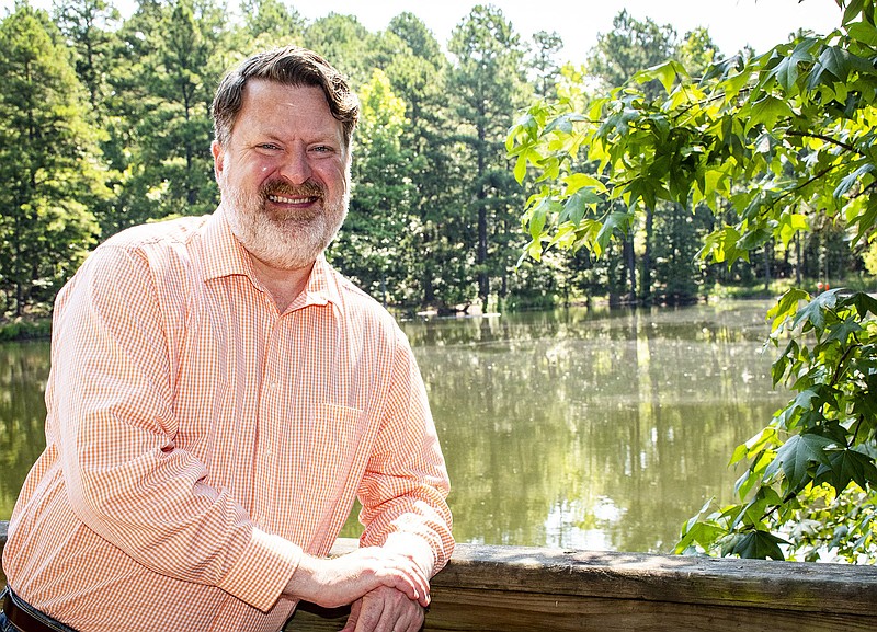 Matt Buie is chairman of the Little Rock City Parks Conservancy. Growing up in Rison, Buie developed an affinity for municipal parks. Now he is dedicated to preserving and maintaining all the capital city’s parks.
(Arkansas Democrat-Gazette/Cary Jenkins)