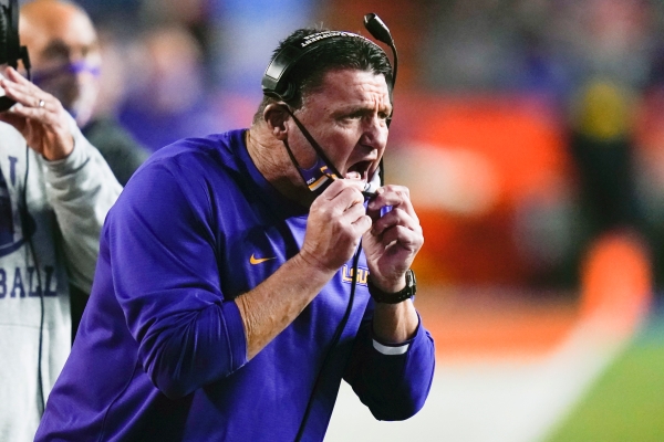 AP names Orgeron nation's top coach