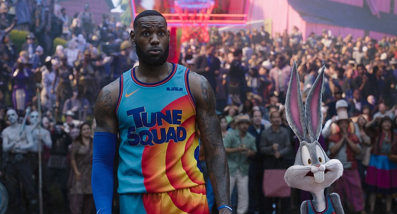 Lebron James and Bugs Bunny star in Warner Bros.’ animated/live-action adventure “Space Jam: A New Legacy,” which came in at No. 1 with $31.7 million last weekend.