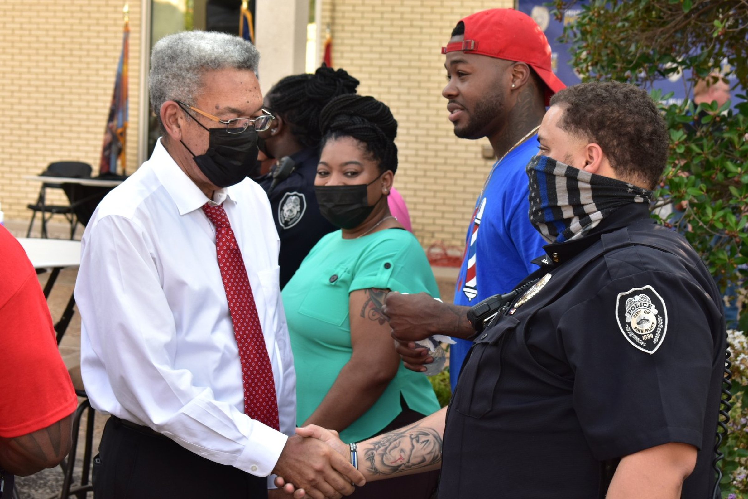 Community greets interim chief