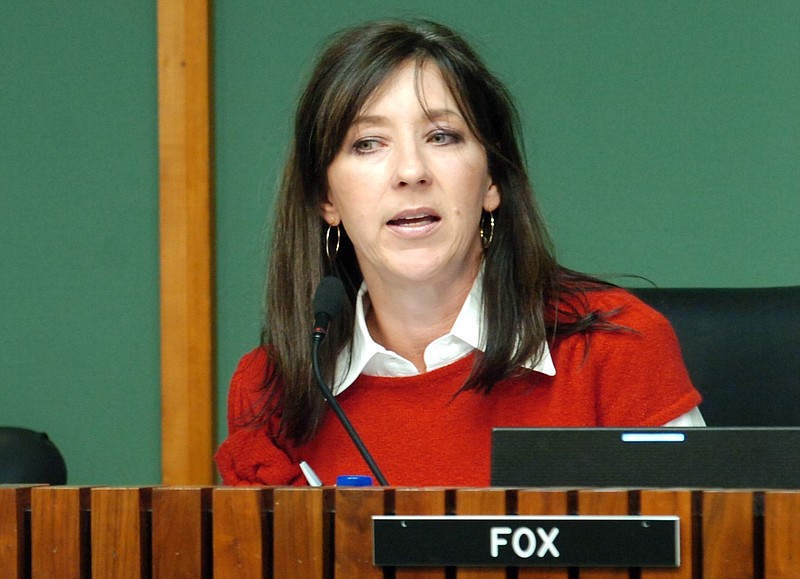 Melanie Fox is shown as a member of the Little Rock School Board in this January 2011 file photo. (Arkansas Democrat-Gazette file photo)