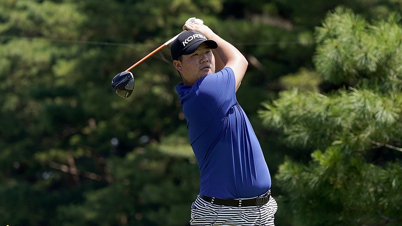 South Korean golfers like Si Woo Kim have extra incentive to medal at the Tokyo Olympics — it’s their only way out of 18 months of mandatory military service.
(AP/Matt York)