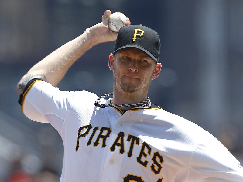 A.J. Burnett (North Little Rock, Central Arkansas Christian) flirted with a no-hitter on this date in 2012 but settled for a one-hitter as the Pittsburgh Pirates beat the Chicago Cubs 5-0.
(AP file photo)