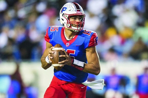 Landon Rogers of Little Rock Parkview leads the Patriots against Benton on Friday night in a matchup between the third- and fourth-ranked teams in Class 6A.  (Arkansas Democrat-Gazette file photo)