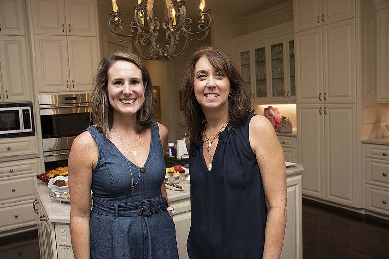 Laura Nick and Suzanne Peyton Women of Rotary held their first Summer Social on 07/27/2021 at the home of Tammie Davis. (Arkansas Democrat-Gazette/Cary Jenkins)