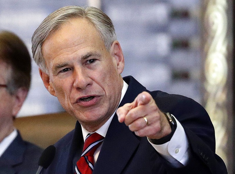 Texas Gov. Greg Abbott gives his State of the State Address in the House Chamber in Austin in this Feb. 5, 2019, file photo. (AP/Eric Gay)