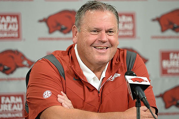 WholeHogSports - What Sam Pittman said recapping Rice, looking ahead to  Texas