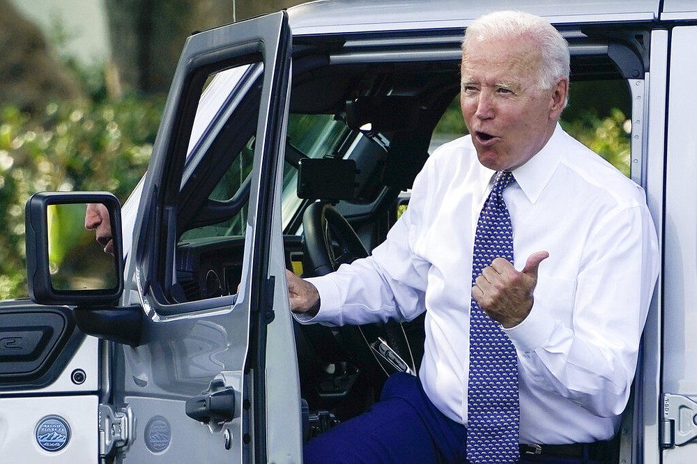 Biden touts electric vehicles