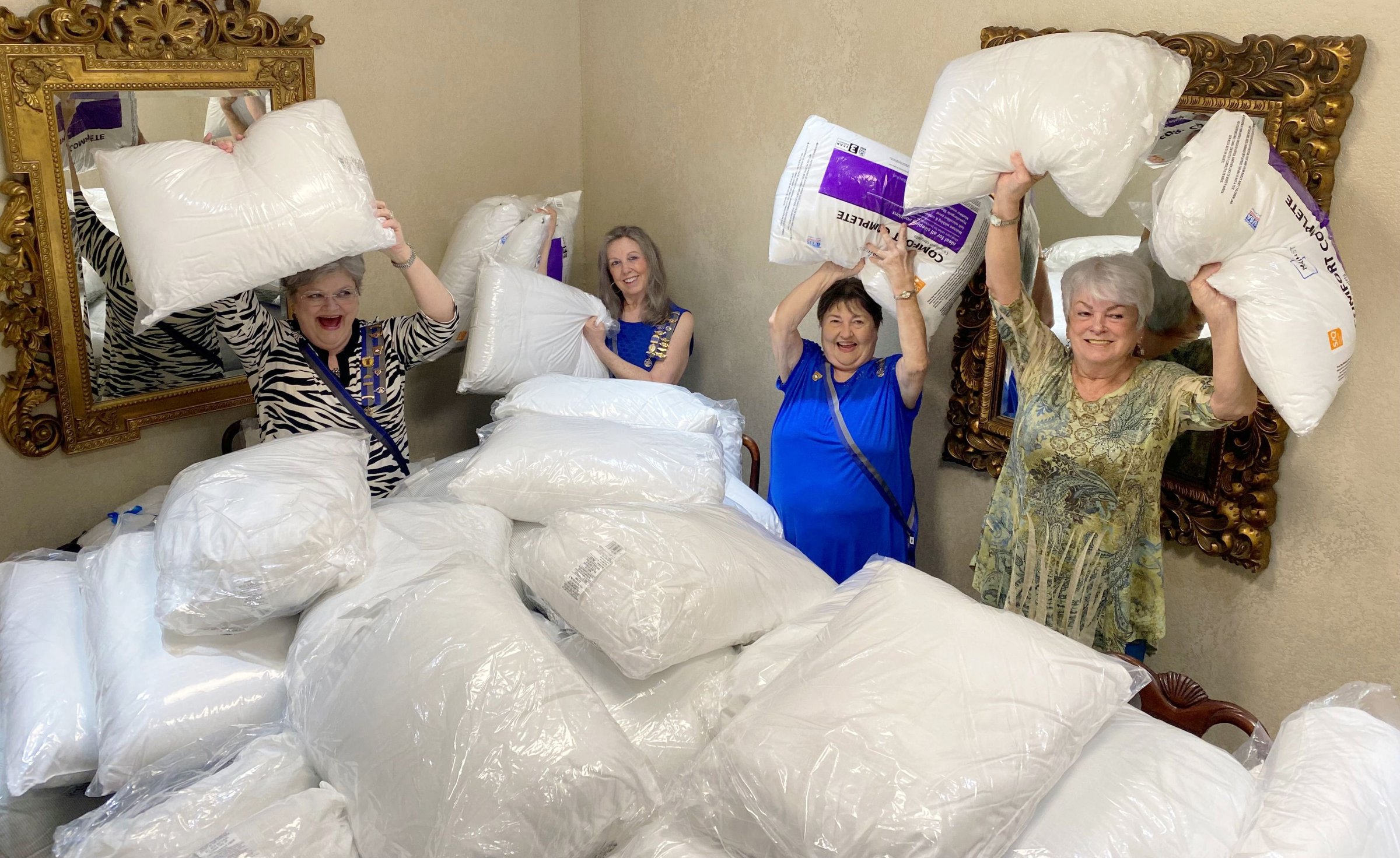 Groups host pillow shower for vets
