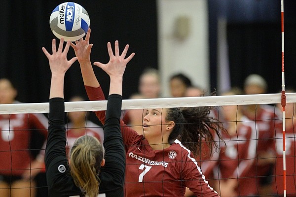 UA volleyball downs Missouri State in exhibition | Whole Hog Sports