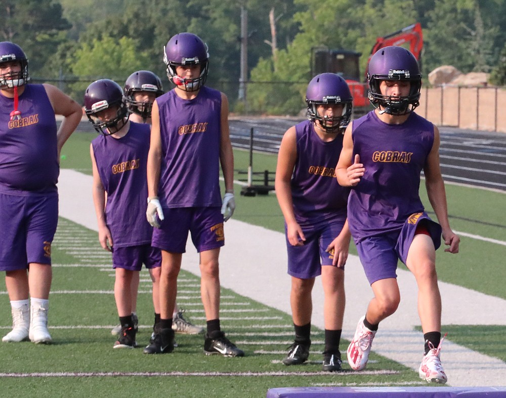 Fountain Lake Cobras at practice