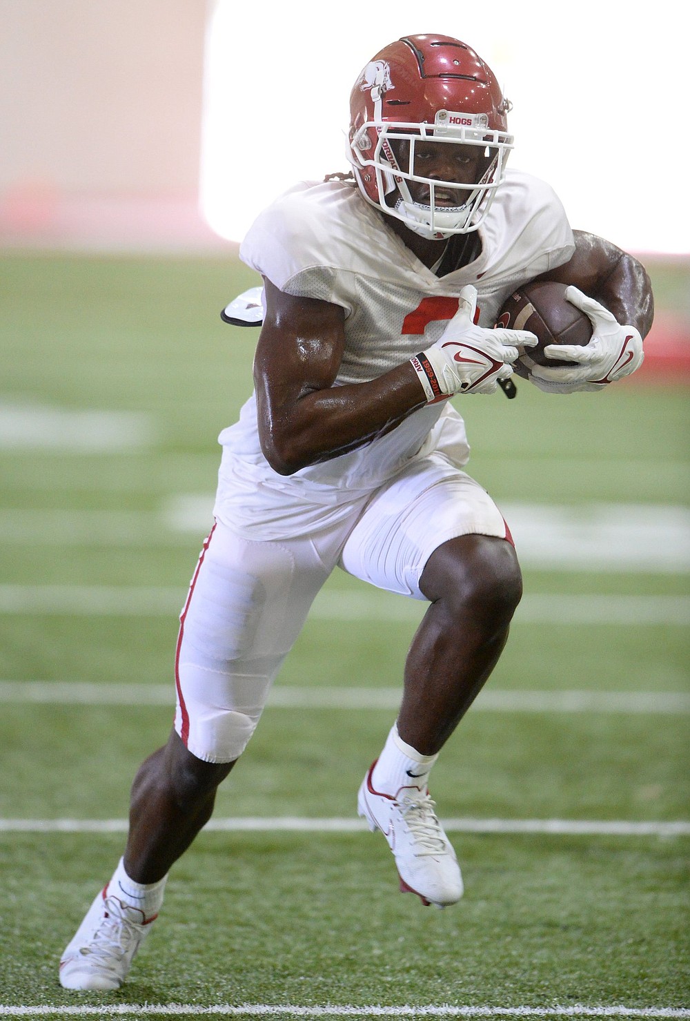 Razorbacks high on freshman receiver