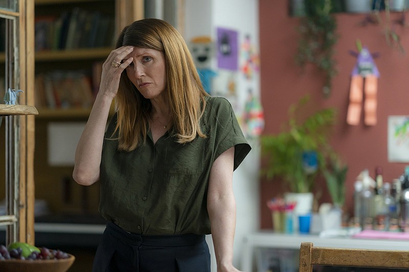 Bleeding-heart liberal “She” (Sharon Horgan) is stuck in covid-19 lockdown with a husband she knows she should have left long ago in Stephen Daldry and Justin Martin’s “Together.”