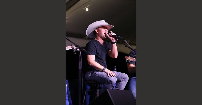 Justin Moore at the Justin Moore St. Jude Golf Classic at Chenal Country Club on 08/22/2021  (Special to the Democrat-Gazette)